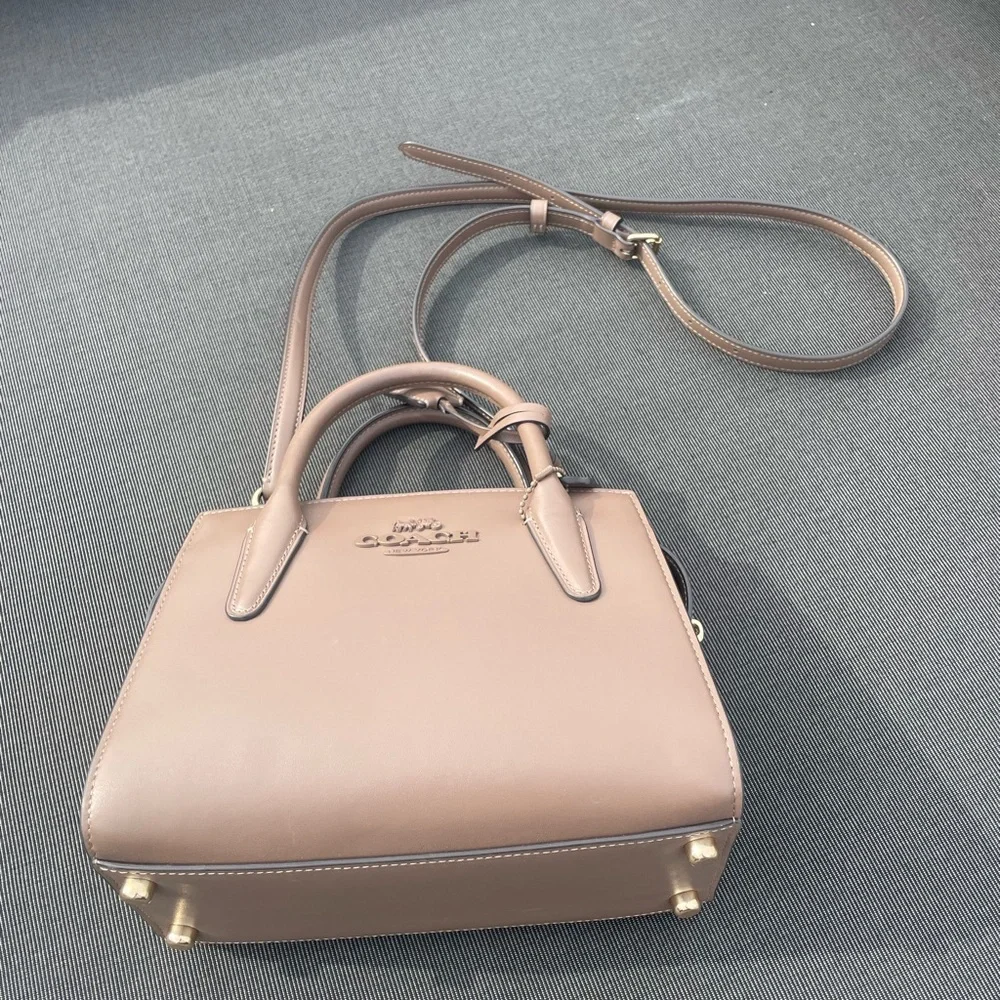 COACH Andrea Carryall Leather Bag - Picture 10 of 14